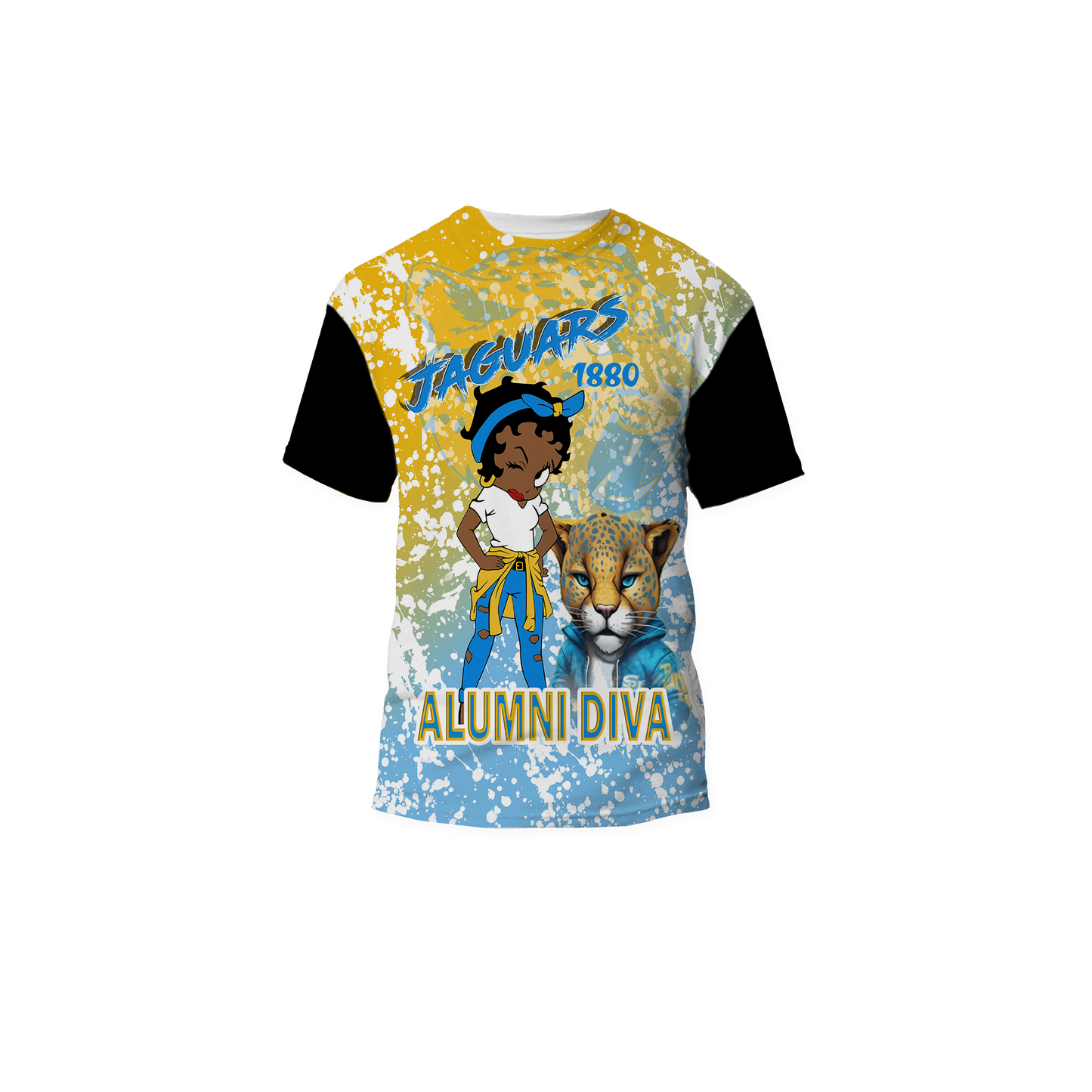 Custom 3D Blue & Yellow SU Inspired Alumni Diva